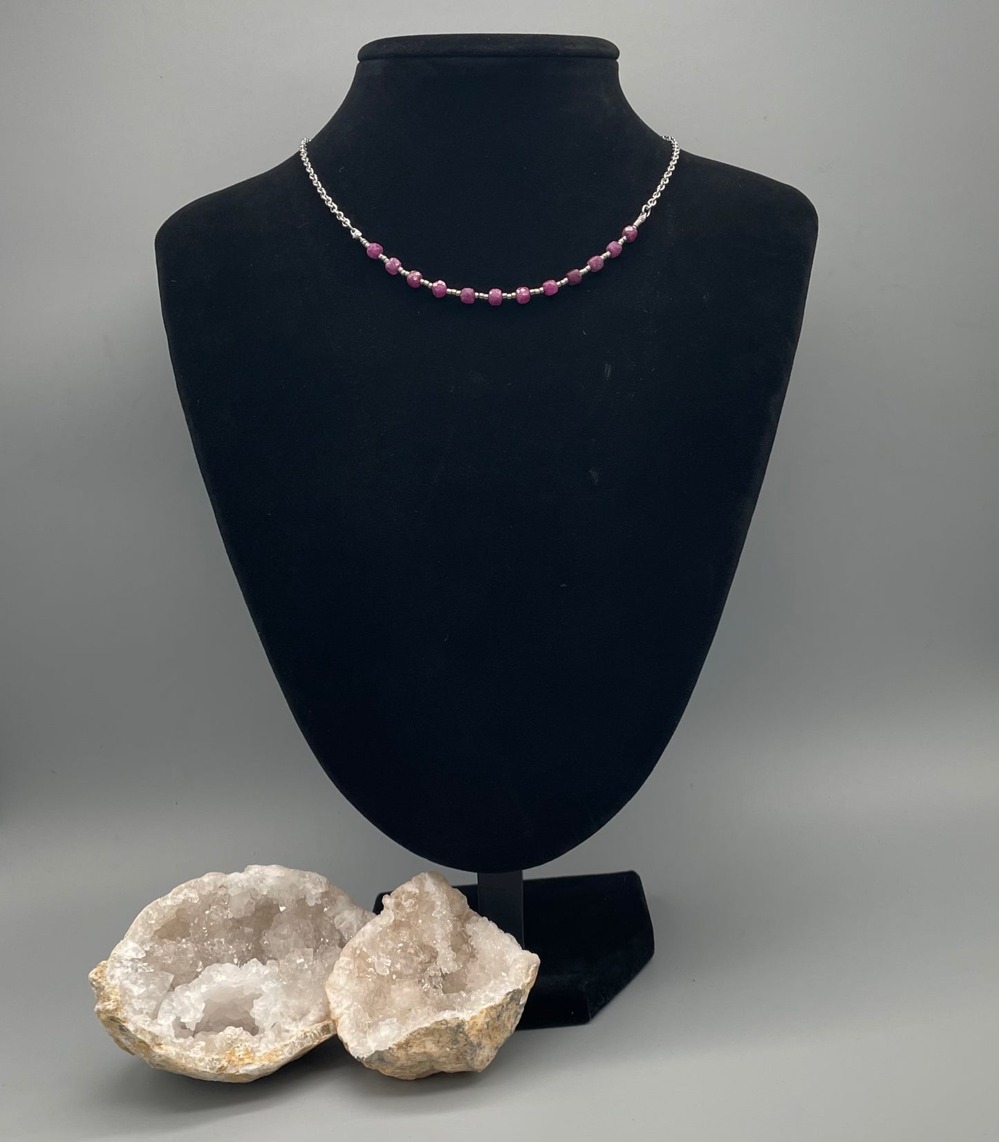 Rubí Corindón en Collar- 50 cm