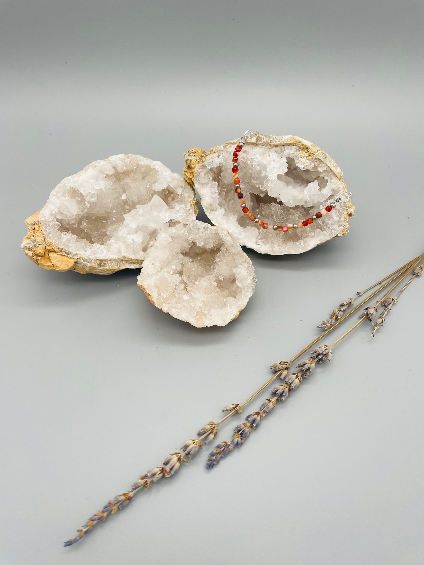 Sardónice en Pulsera de Ajustable con Cuentas Naturales