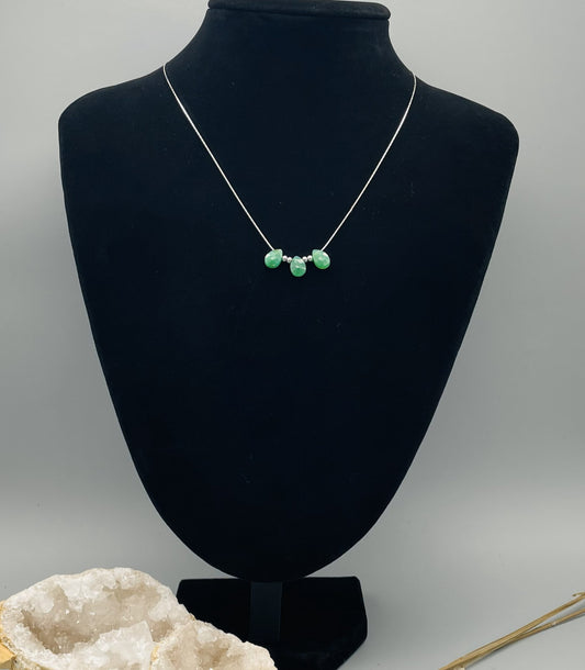 Crisoprasa en Gargantilla