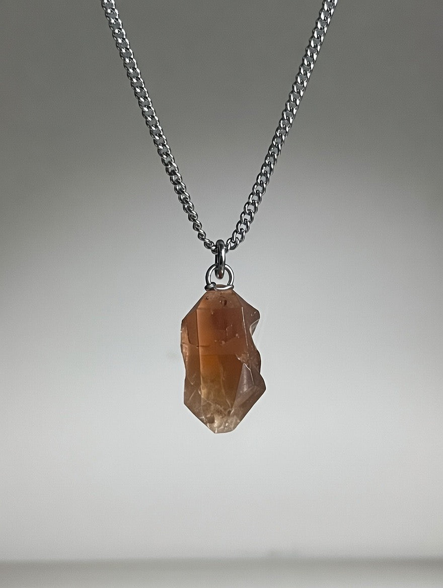 Jacinto Natural en Collar - Acero Inoxidable 50cm