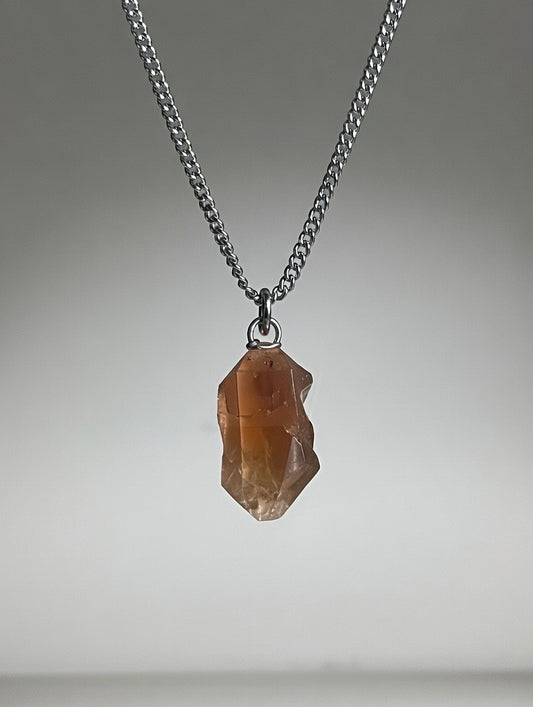 Jacinto Natural en Collar - Acero Inoxidable 50cm